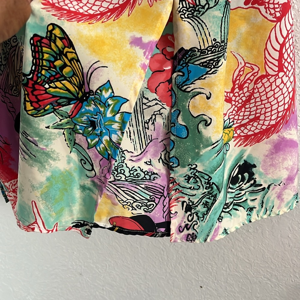 Natori Multicolor Asian Art  Tunic - Picture 7 of 12